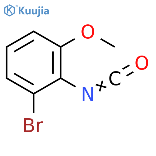 1-bromo-2-isocyanato-3-methoxybenzene structure