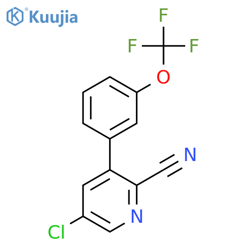5-Chloro-3-(3-(trifluoromethoxy)phenyl)picolinonitrile structure