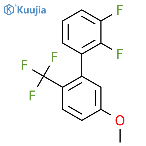 2,3-Difluoro-5'-methoxy-2'-(trifluoromethyl)biphenyl structure