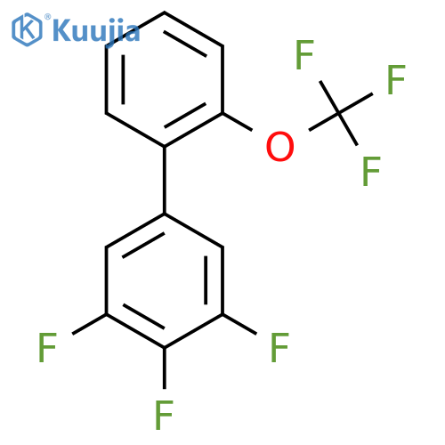3,4,5-Trifluoro-2'-(trifluoromethoxy)biphenyl structure