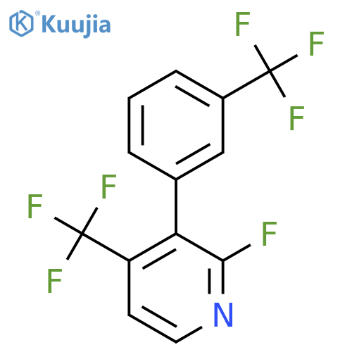 2-Fluoro-4-(trifluoromethyl)-3-(3-(trifluoromethyl)phenyl)pyridine structure