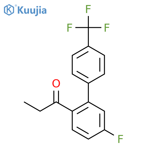 1-(5-Fluoro-4'-(trifluoromethyl)biphenyl-2-yl)-propan-1-one structure
