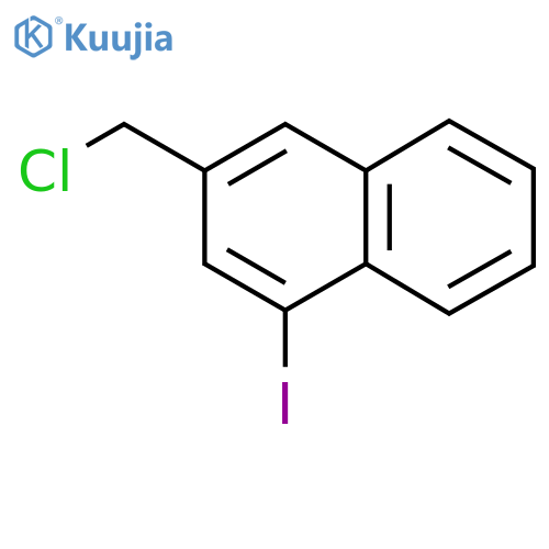 2-(Chloromethyl)-4-iodonaphthalene structure