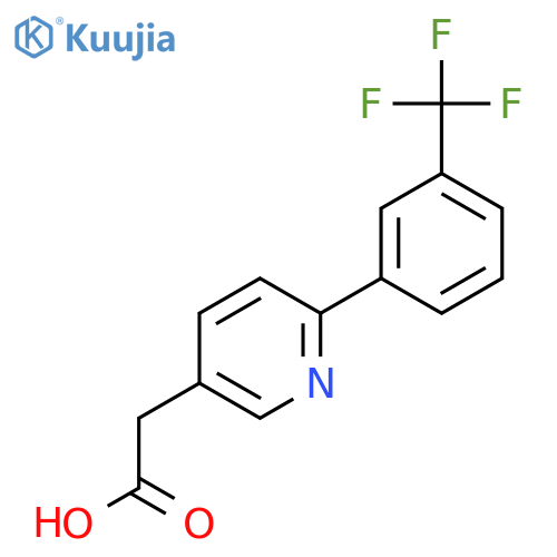 2-(3-(Trifluoromethyl)phenyl)pyridine-5-acetic acid structure
