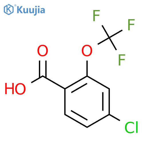 4-Chloro-2-(trifluoromethoxy)benzoic acid structure