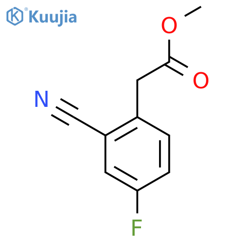 Methyl 2-(2-cyano-4-fluorophenyl)acetate structure