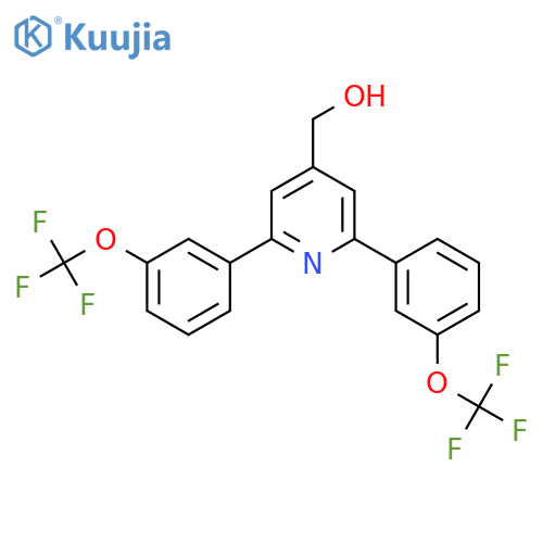 2,6-Bis(3-(trifluoromethoxy)phenyl)pyridine-4-methanol structure