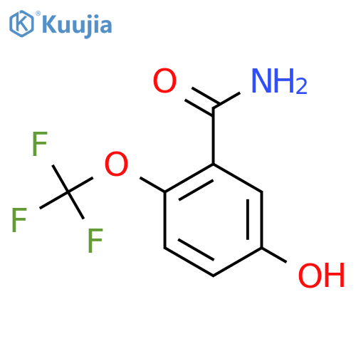 5-Hydroxy-2-(trifluoromethoxy)benzamide structure