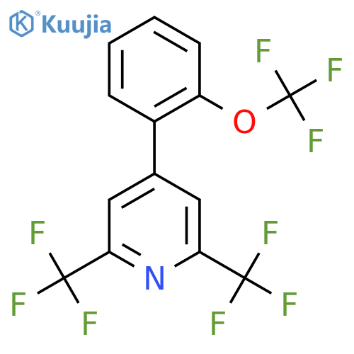 2,6-Bis(trifluoromethyl)-4-(2-(trifluoromethoxy)phenyl)pyridine structure