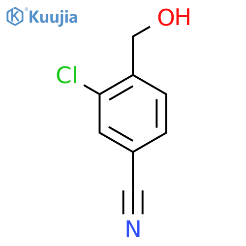 3-chloro-4-(hydroxymethyl)benzonitrile structure