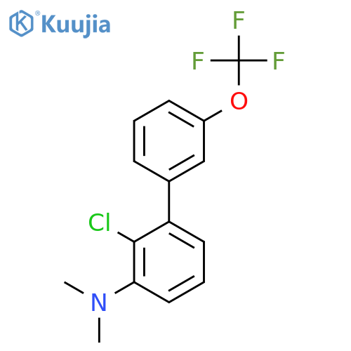 (2-Chloro-3'-(trifluoromethoxy)biphenyl-3-yl)-dimethylamine structure