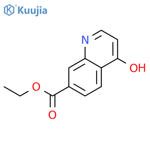 Ethyl 4-hydroxyquinoline-7-carboxylate structure