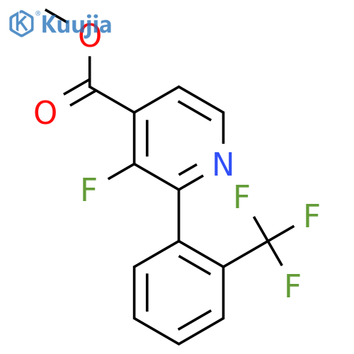 Methyl 3-fluoro-2-(2-(trifluoromethyl)phenyl)isonicotinate structure