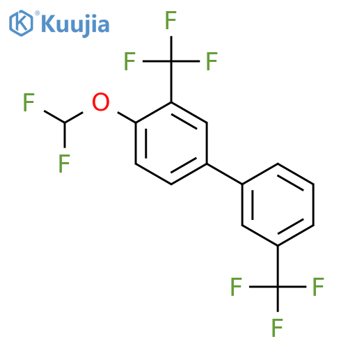 3,3'-Bis(trifluoromethyl)-4-(difluoromethoxy)biphenyl structure