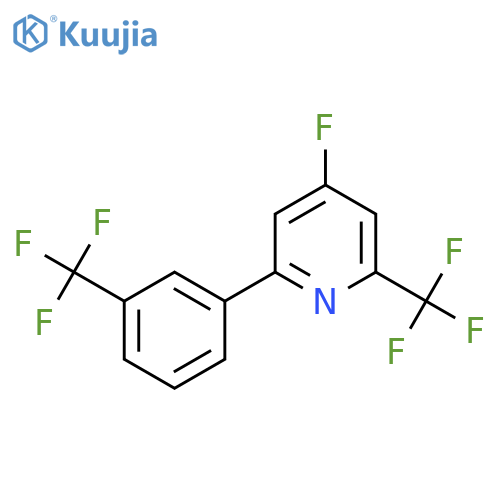 4-Fluoro-2-(trifluoromethyl)-6-(3-(trifluoromethyl)phenyl)pyridine structure