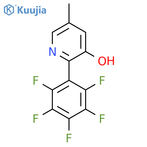 3-Hydroxy-5-methyl-2-(perfluorophenyl)pyridine structure