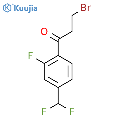 3-Bromo-4'-(difluoromethyl)-2'-fluoropropiophenone structure