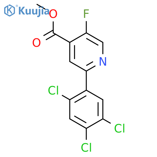Methyl 5-fluoro-2-(2,4,5-trichlorophenyl)isonicotinate structure