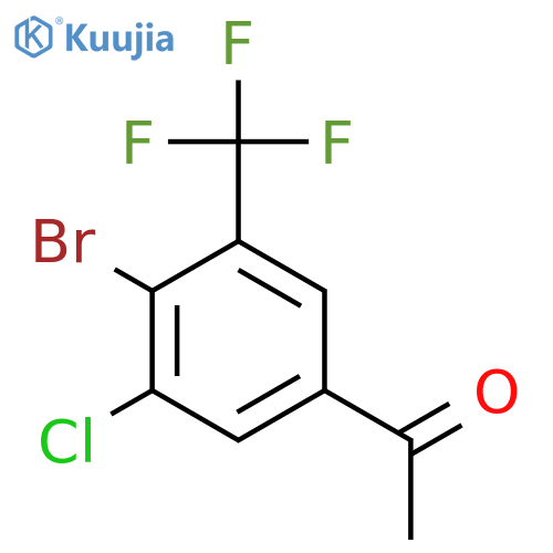 4'-Bromo-3'-chloro-5'-(trifluoromethyl)acetophenone structure