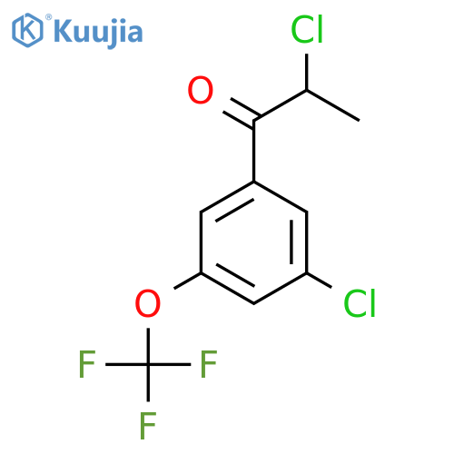 2,3'-Dichloro-5'-(trifluoromethoxy)propiophenone structure