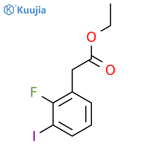 Ethyl 2-fluoro-3-iodophenylacetate structure