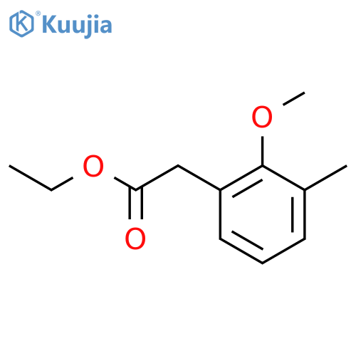 Ethyl 2-methoxy-3-methylphenylacetate structure