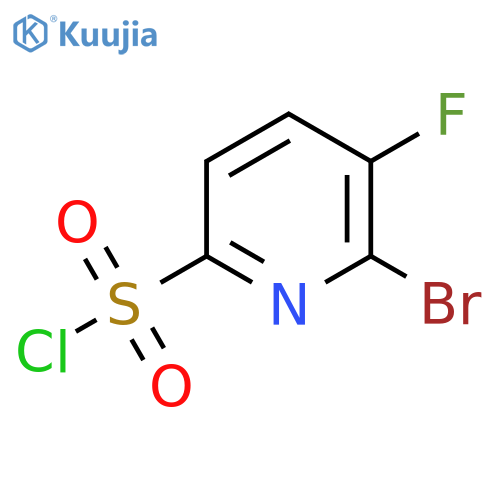 2-Bromo-3-fluoropyridine-6-sulfonyl chloride structure