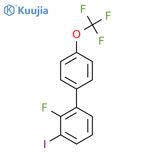 2-Fluoro-3-iodo-4'-(trifluoromethoxy)biphenyl structure