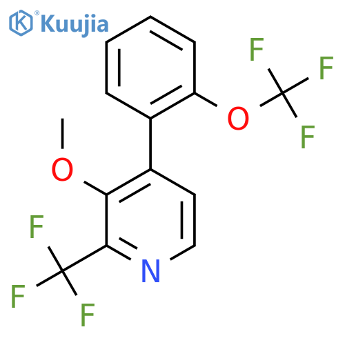 3-Methoxy-4-(2-(trifluoromethoxy)phenyl)-2-(trifluoromethyl)pyridine structure