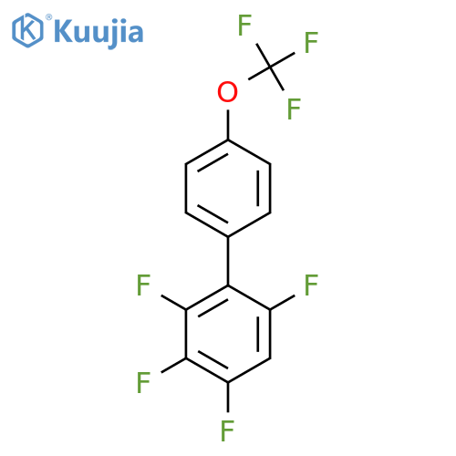 2,3,4,6-Tetrafluoro-4'-(trifluoromethoxy)biphenyl structure