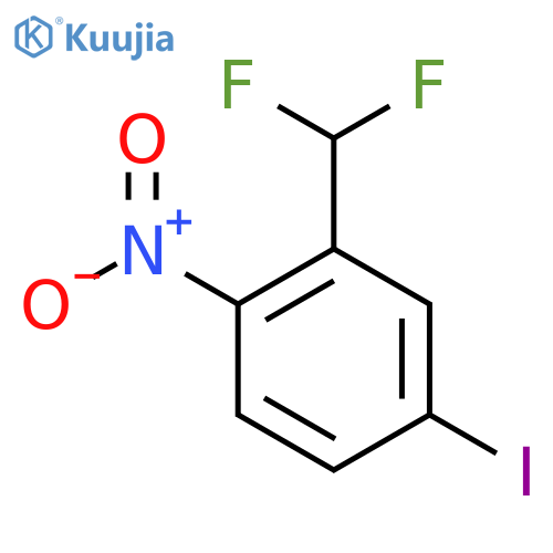 2-(Difluoromethyl)-4-iodonitrobenzene structure