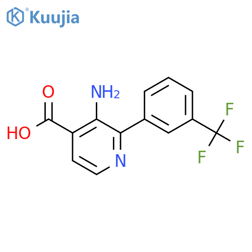 3-Amino-2-(3-(trifluoromethyl)phenyl)isonicotinic acid structure
