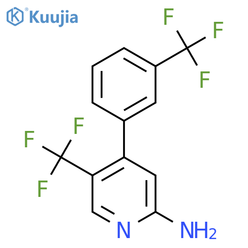 2-Amino-5-(trifluoromethyl)-4-(3-(trifluoromethyl)phenyl)pyridine structure