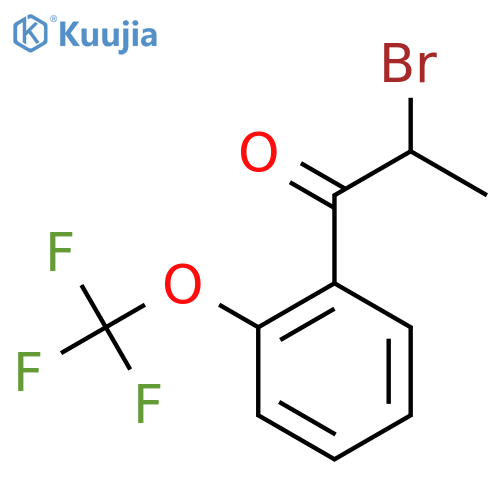 2-Bromo-2'-(trifluoromethoxy)propiophenone structure