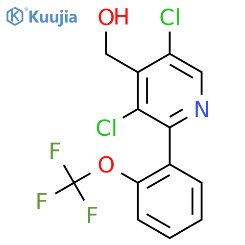 3,5-Dichloro-2-(2-(trifluoromethoxy)phenyl)pyridine-4-methanol structure