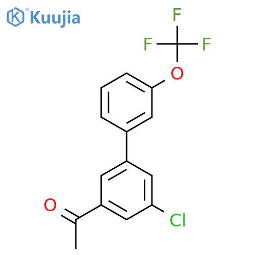 1-(5-Chloro-3'-(trifluoromethoxy)biphenyl-3-yl)-ethanone structure