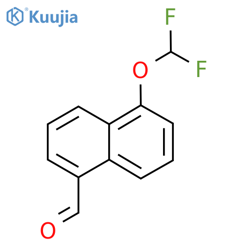 1-(Difluoromethoxy)naphthalene-5-carboxaldehyde structure