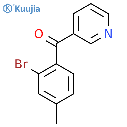 3-(2-Bromo-4-methylbenzoyl)pyridine structure