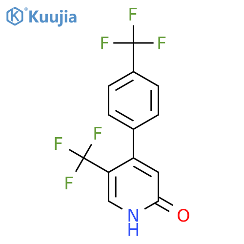 2-Hydroxy-5-(trifluoromethyl)-4-(4-(trifluoromethyl)phenyl)pyridine structure