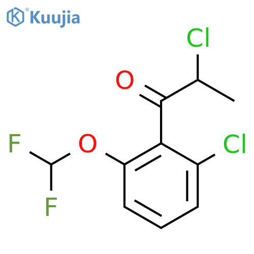 2,2'-Dichloro-6'-(difluoromethoxy)propiophenone structure