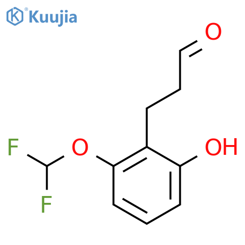 3-(2'-(Difluoromethoxy)-6'-hydroxyphenyl)propionaldehyde structure