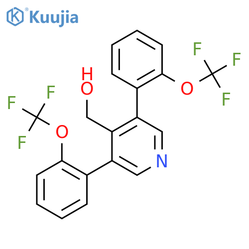 3,5-Bis(2-(trifluoromethoxy)phenyl)pyridine-4-methanol structure