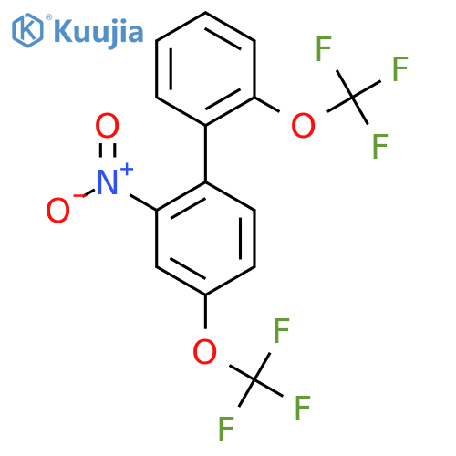 4,2'-Bis(trifluoromethoxy)-2-nitrobiphenyl structure