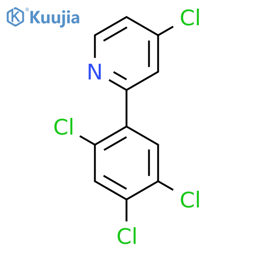 4-Chloro-2-(2,4,5-trichlorophenyl)pyridine structure