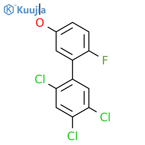 2'-Fluoro-5'-methoxy-2,4,5-trichlorobiphenyl structure
