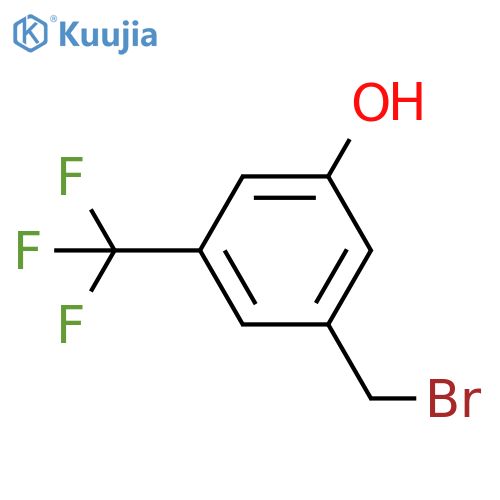 3-(bromomethyl)-5-(trifluoromethyl)phenol structure