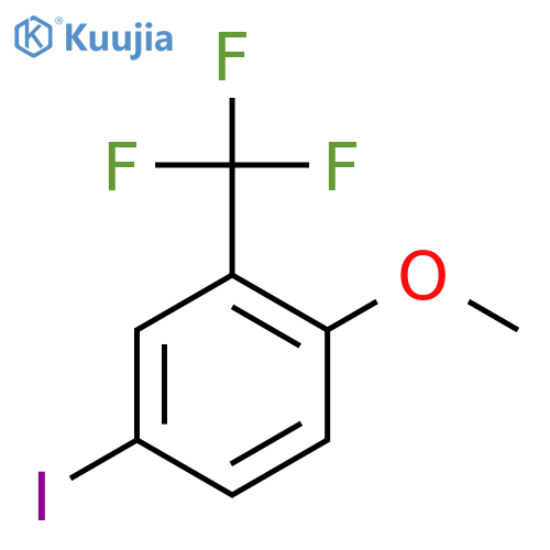 4-iodo-1-methoxy-2-(trifluoromethyl)benzene structure