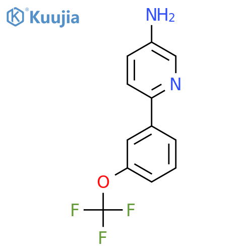 6-[3-(Trifluoromethoxy)phenyl]pyridin-3-amine structure