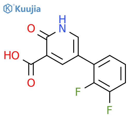 5-(2,3-Difluorophenyl)-2-hydroxynicotinic acid structure