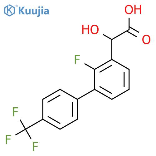 (2-Fluoro-4'-(trifluoromethyl)biphenyl-3-yl)-hydroxyacetic acid structure